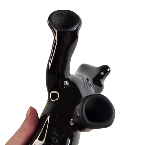 Native American Large Panther Black Signed Ben Saxon Sculpture‎ Figure 11" rare - Picture 16 of 16